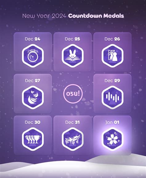 unwilted medal osu|New Year 2024 Countdown Medal: Unwilted · forum .